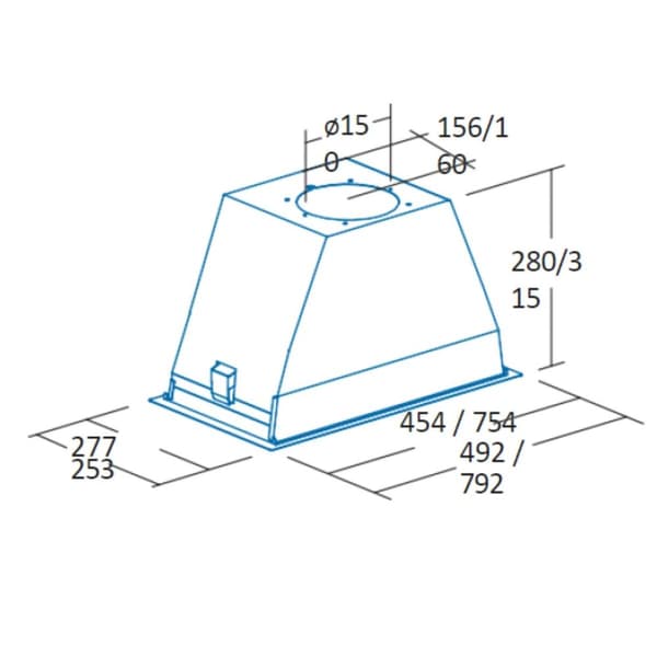 Konventionell fläkt Cata GL75X Stål