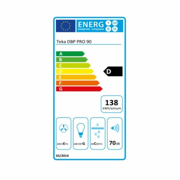 Konventions-emhætte Teka DBP 90PRO INOX 90 cm 613