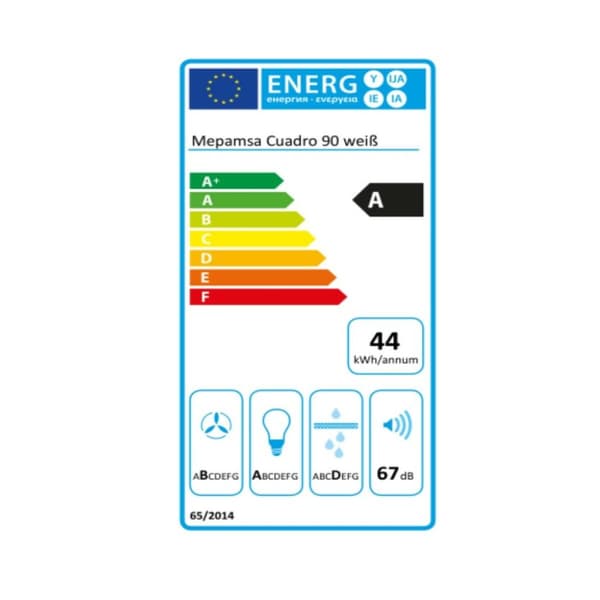 Konventionell fläkt Mepamsa 232638 580 m³/h 90 cm 200W A Vit
