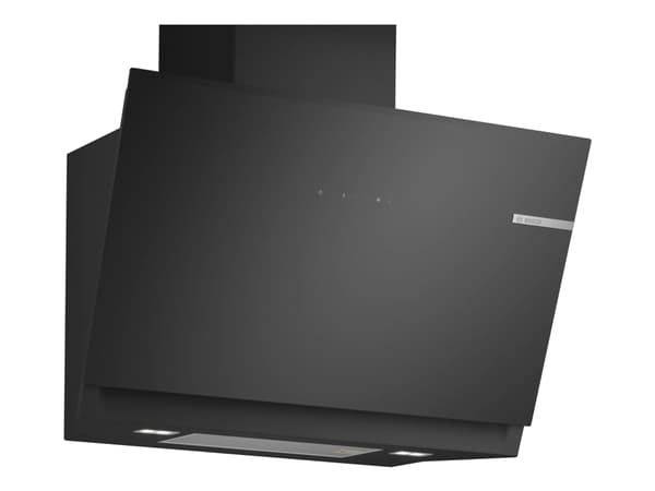 Bosch Serie | 6 DWK81AN60 - Panser - skorsteinvinklet - bredde: 79 cm - dybde: 43.3 cm - ekstraksjon og resirkulasjon (-) - svart Sort