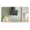 Miniatyrbild 3 av 5: Bosch Dekorativ lutande huva 60cm 550m3/h svart - DWK65DK60