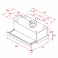 Miniatyrbillede 2 af 3: Konventions-emhætte Teka TL6420.2WH Hvid