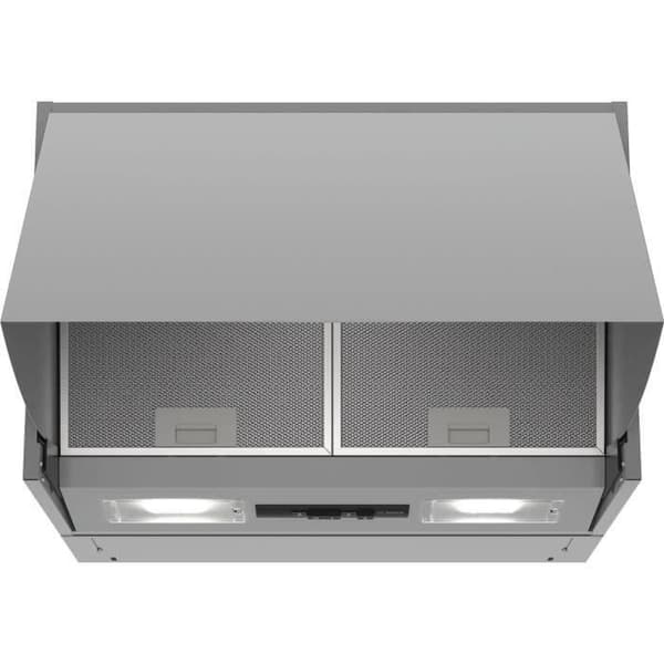 BOSCH DEM66AC00 infällbar huva - L 60 cm - Silver - Evakuering / Återvinning - 625 m³ / h - 70 dB - 3 sughastigheter