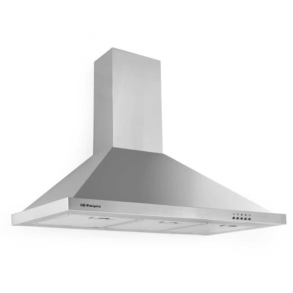 Orbegozo Ds 48190 B En Dekorativ Emhætte 90 Cm Søvfarvet Rostfritt stål
