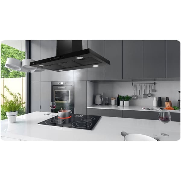 Emhætte 90 cm Sort Berdsen BE-90E