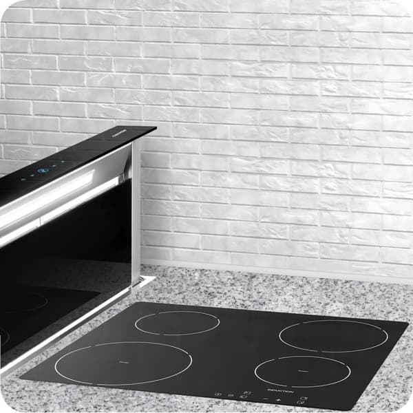 Bordplade emhætte 90cm sort BT-290