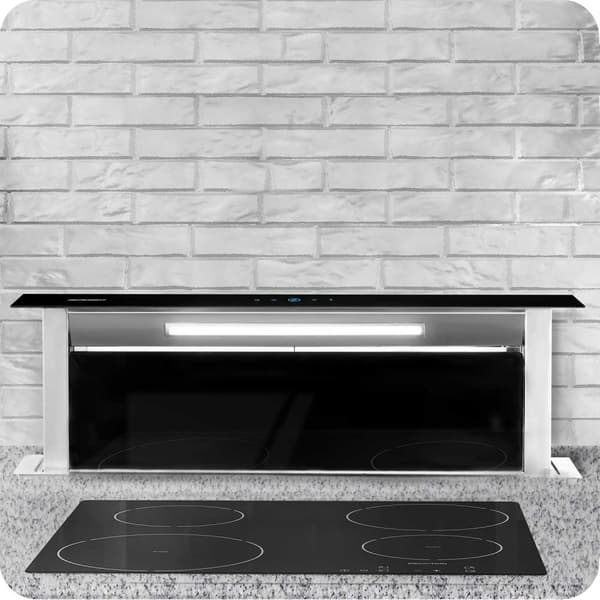 Bordplade emhætte 90cm sort BT-290