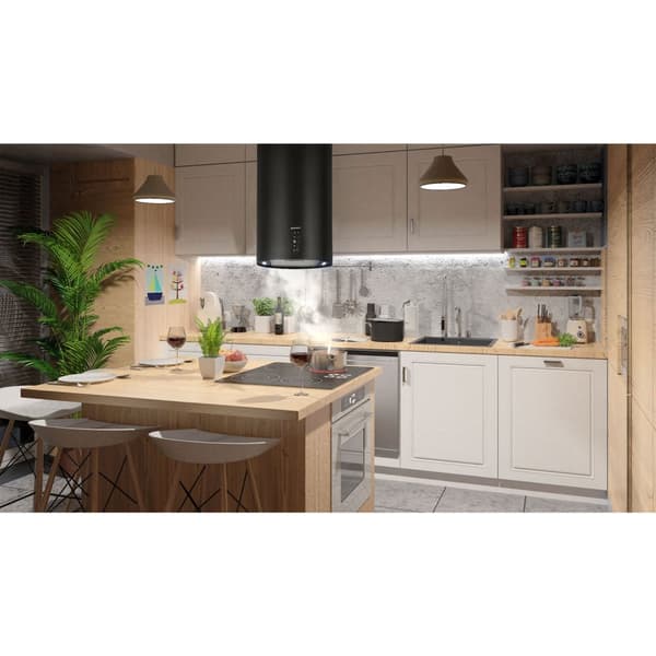 Island spisfläkt 35cm Berdsen svart BT-221