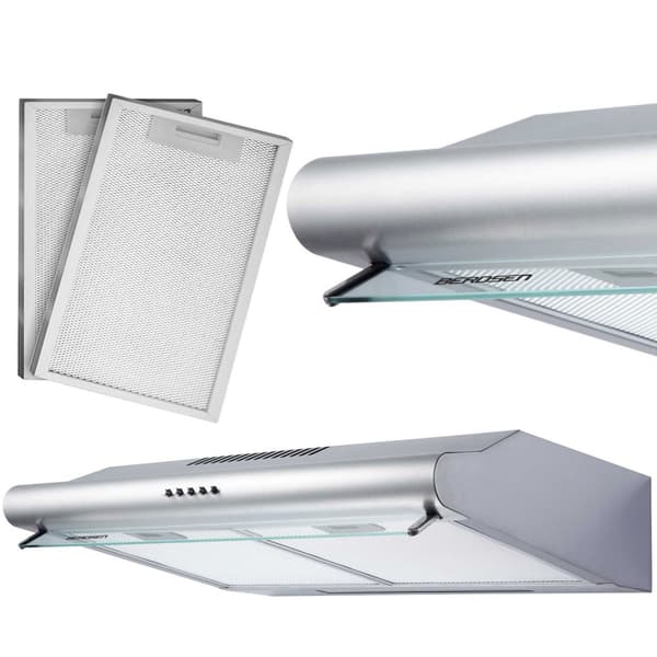Underskabs emhætte - absorber 60 cm Berdsen BE-10-A INOX