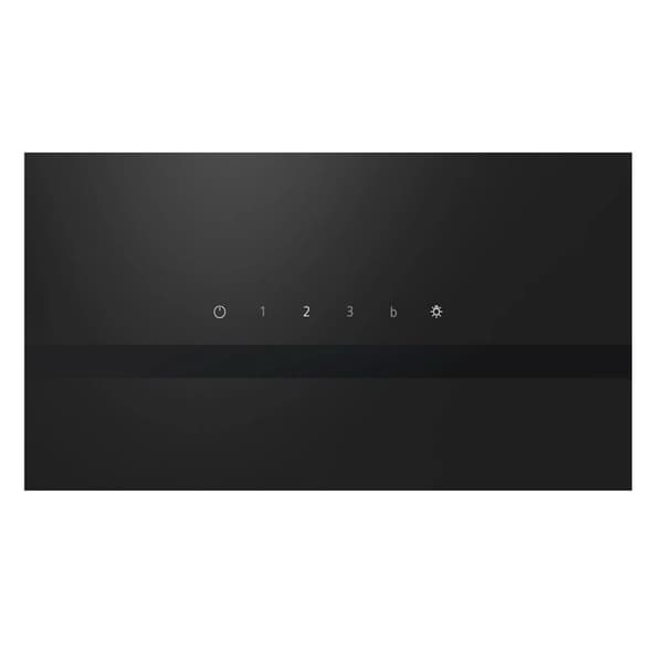 Siemens Dekorativ lutande huva 60cm 550m3/h svart - LC65KDK60