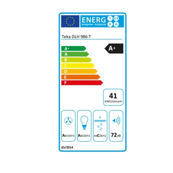 Konventionell fläkt Teka 40487182 90 cm 700 m3/h 72 dB 270W Vit Stål