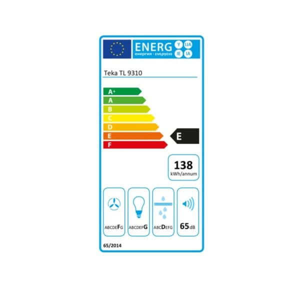 Konventionell fläkt Teka 40474390 90 cm 332 m³/h 175W E Stål