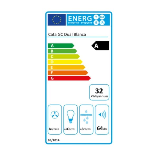 Konventionell fläkt Cata GC DUAL WH Vit