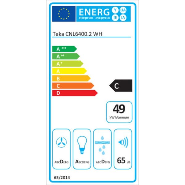 Konventionell fläkt Teka CNL6400.2WH Vit