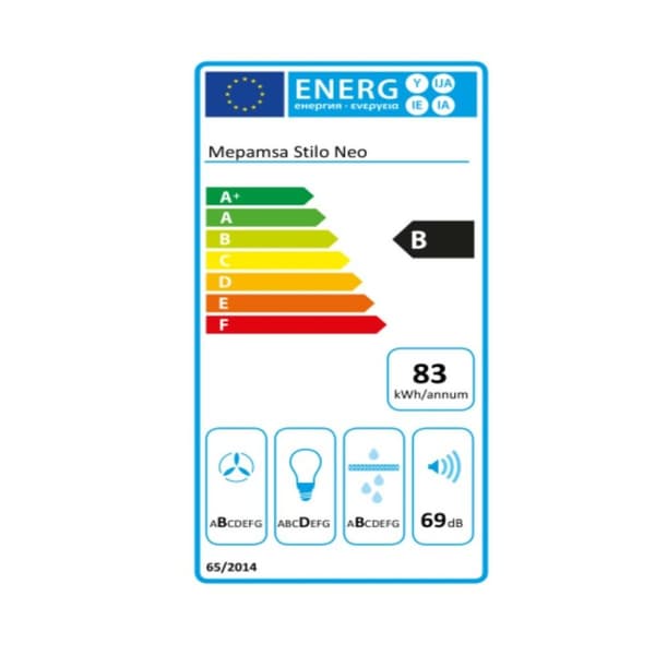 Liesituuletin Mepamsa Stilo Neo 90 cm 700 m³/h 53 dB B Teräs