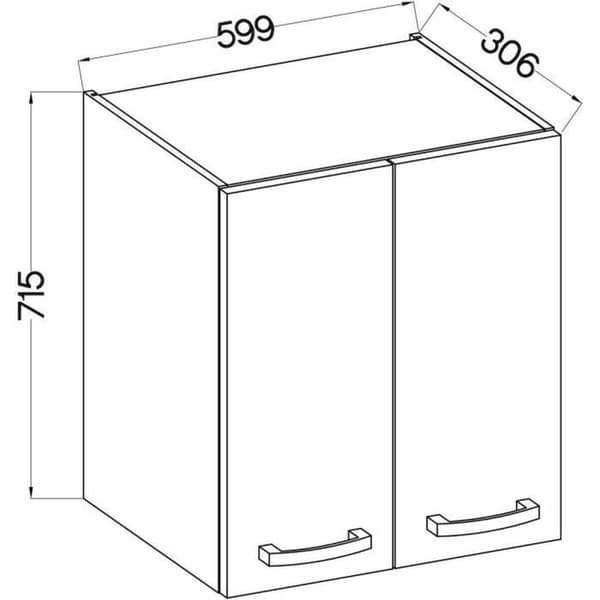 Keittiökalusteet Harmaa 60 x 31,6 x 72 cm
