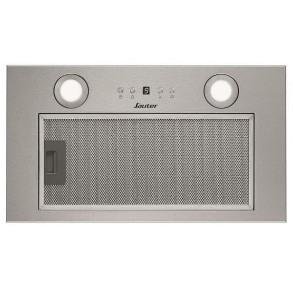 Filtergrupp - SAUTER - 571 m3 - 3 hastigheter - Display - Metall + Kolfilter - LED - L 52 cm - Rostfritt stål Rostfritt stål