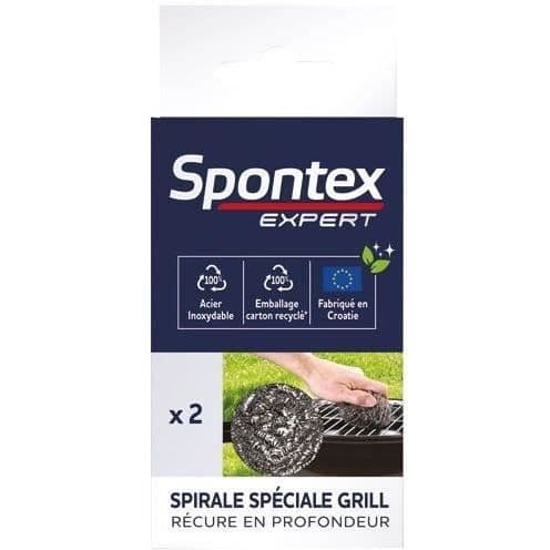 Special spiral grill x 2 - SPONTEX EXPERT - Rostfritt stål - Professionell kvalitet - Effektiv rengöring