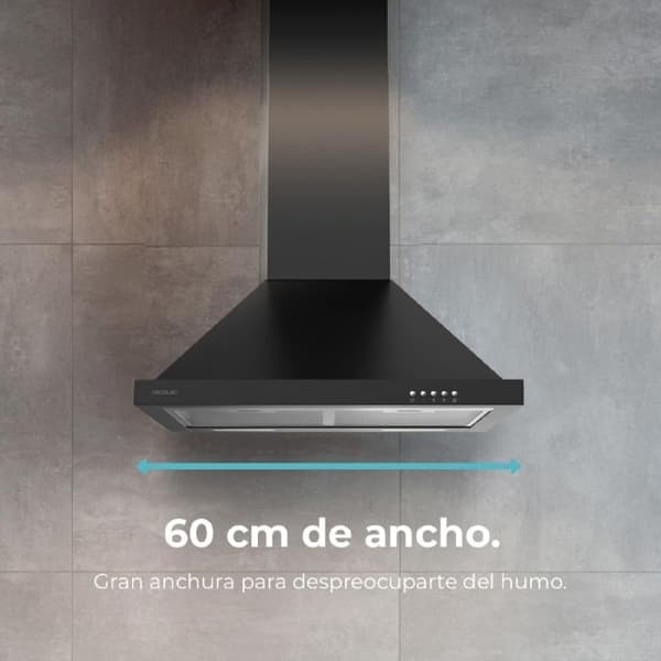 Cecotec Pyramid-formad köksfläkt Bolero Flux PM 606500 Svart A