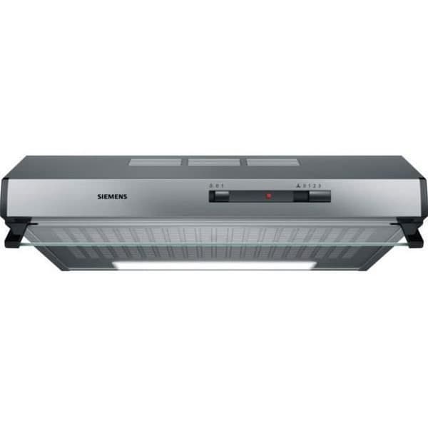 Siemens iQ100 LU62LFA51, 250 m³-h, kanal - recirkulation, E, E, D, 68 dB Silver
