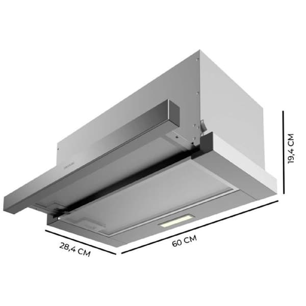 Cecotec Teleskopisk fläkt Bolero Flux TLM 603500 Inox A