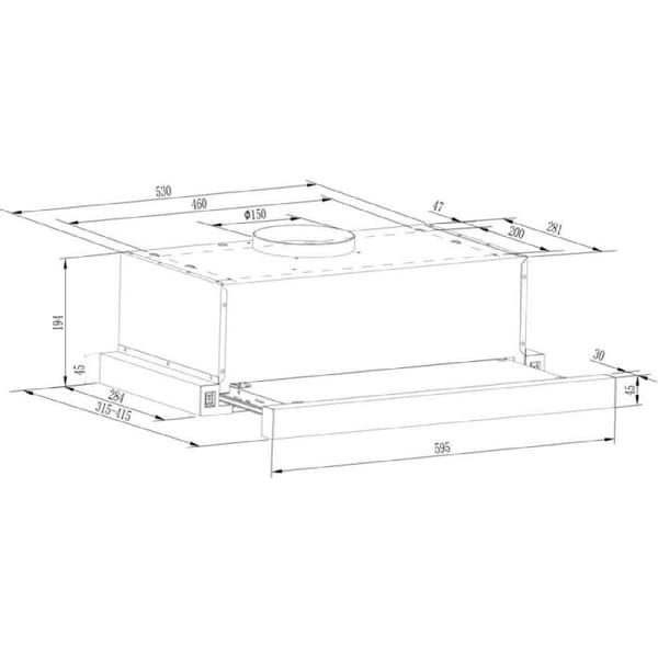 Cecotec Teleskopisk fläkt Bolero Flux TLM 603500 Inox A
