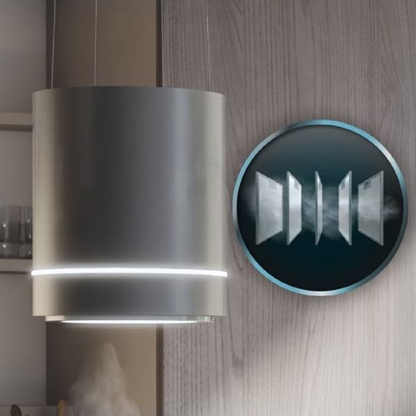 Hängande Rund Fläkt - Bolero Flux - CRE 448000 - Inox - 44 cm - A++