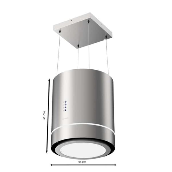 Hängande Rund Fläkt - Bolero Flux - CRE 448000 - Inox - 44 cm - A++