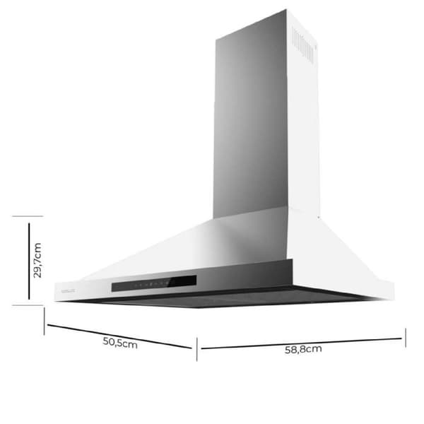 "Hottepyramid - Bolero - Flux PT 606500 - Inox - 60 cm - A++"