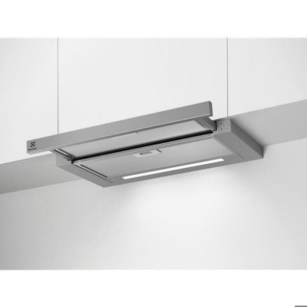 ELECTROLUX lådhuv - LFP616X - Grå - Luftflöde 220-600 m3/h - Ljudnivå 46-68 dB - 3 hastigheter