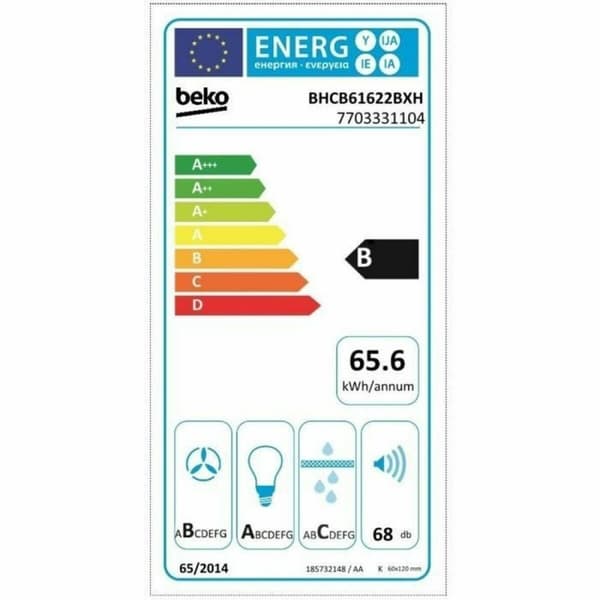 BEGAGNAD Konventionell fläkt BEKO Silvrig Stål (Renoverade A)