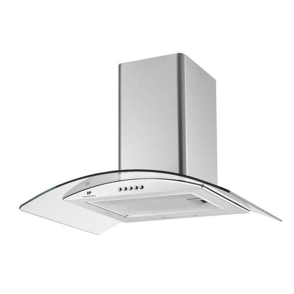 Continental Edison dekorativ huva - L60 cm - rostfritt stålglas