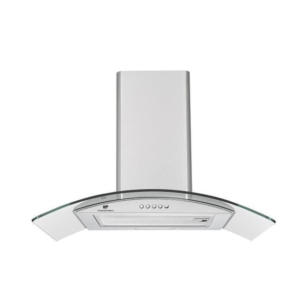Continental Edison dekorativ huva - L60 cm - rostfritt stålglas