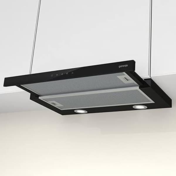 Integrerad köksfläkt - GORENJE - TH64E4BG - Svart - 450 m³/h - 71 dB