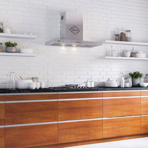 Gurari 461 Inox 70 Väggmonterad fläkt 70 cm, 1000m³/h, LED, inox