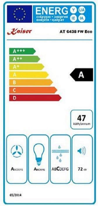 Kaiser AT 6438FW ECO+tubo flexibelt exklusiv 60cm utan huva/inox