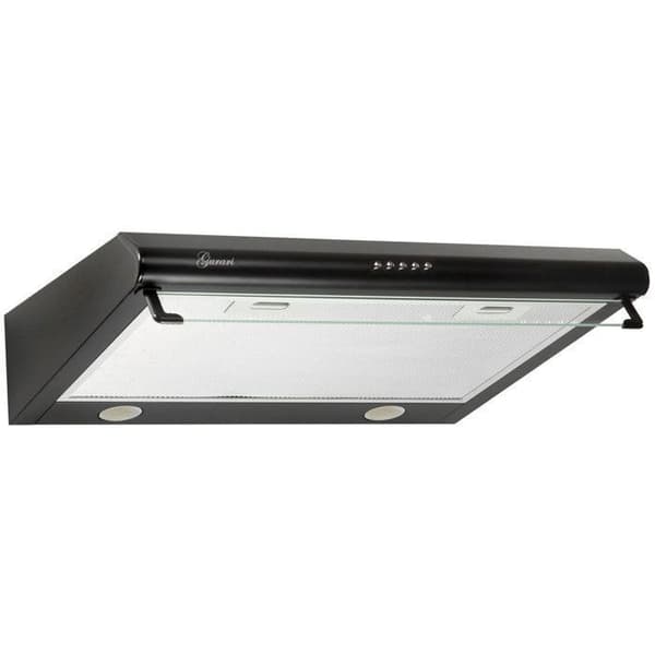 GURARI GCH F 590 60 BL Inbyggd fläkt 60 cm, 250 m³/h, med glas, LED, Luftutsläpp/återcirkulering
