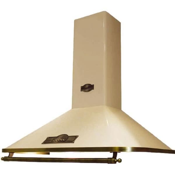 Kaiser Empire Fläkt 90 cm/Väggfläkt/från tillverkaren Luxe Kaiser/Skorsten Fläkt Elfenben -Empire/Handtag - Brons/Fläkt