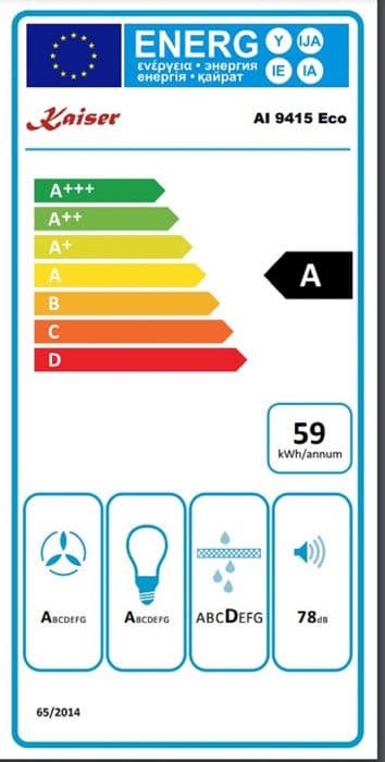 Köksöhuv KÖK AI 9415 Eco+tå flexible, köksöfläkt, 90 cm, 1250 m³/h, 3 effektlägen, LED-belysning
