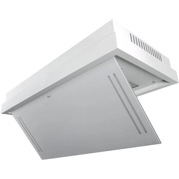 Takfläkt GURARI GCH C 343 120 WH PRIME, Dunstavtapp, Takfläkt 120 cm, 1000m³/h, vit glas, motor EBM