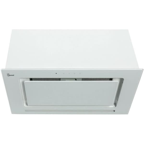 Gurari köksfläkt Plafond GCH E 217 WH 52 Prime, 52 cm köksfläkt, Vit glas, 1000m³/h