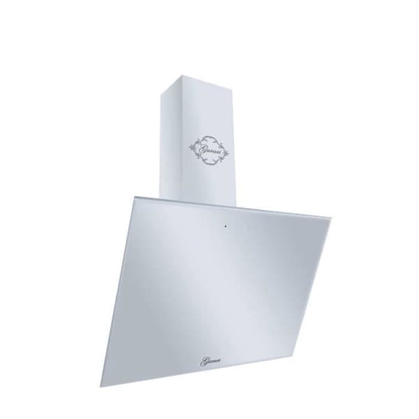GURARI GCH 286 WH 8 PRIME+ kolfilter, Fläkt utan huva 80cm i vitt/ 1000m³/h / Vägghängd fläkt+kolfilter