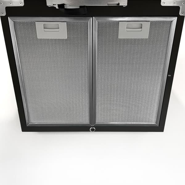 Gurari köksfläkt GCH D 286 BL 8 Prime inklusive avluftningsrör, köksfläkt 80cm, väggmonterad fläkt 1000m³/h