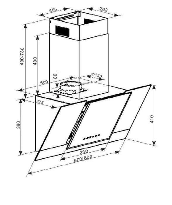 Kaiser AT 6438 F ECO+tillbehör flexibel / Väggmonterad fläkt 60 cm / Lyx väggfläkt tillverkad av Kaiser / 3 hastigheter / 910m³/h
