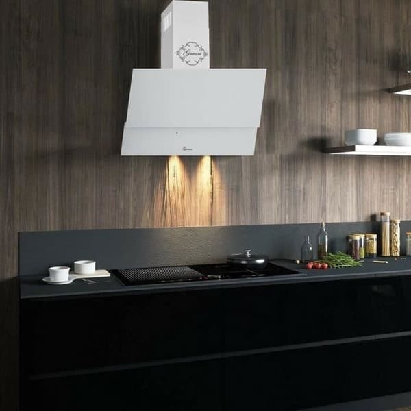 GURARI Fläktkåpa GCH 268 WH 6 Prime - 60 cm - Vit - Glas - Energiklass A - 1000 m³/h