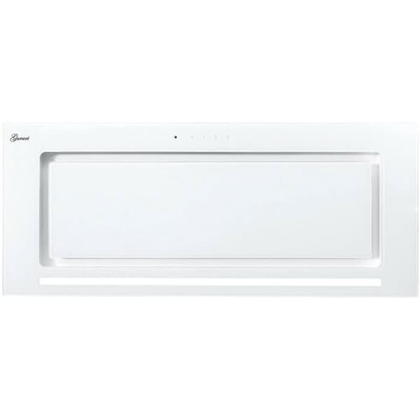 GURARI köksfläkt GCH E 217 WH 70 PRIME, fläkt 70 cm, vit, vitt glas, 1000m³/h