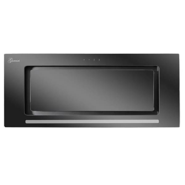 GURARI GCH E 217 BL 70 PRIME+kolfilter, 70 cm köksfläkt, svart, 1000m³/h+kolfilter