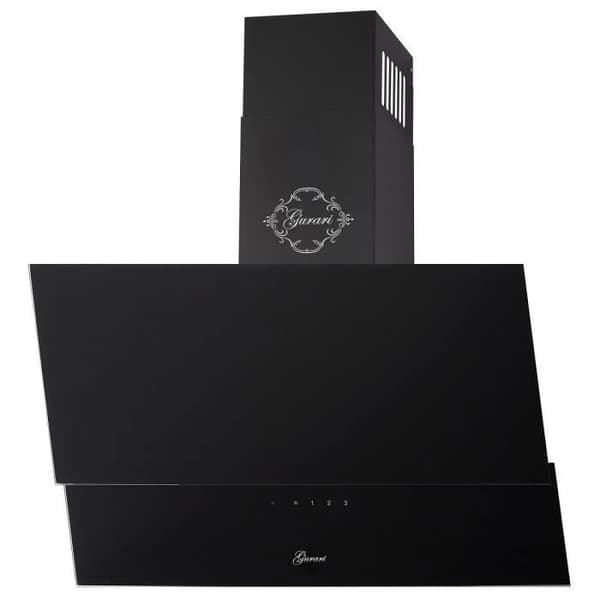 GURARI GCH 268 BL 6 Prime + kolsyrefilter, 60 cm köksfläkt / Svart glas / 1000 m³/h / + kolsyrefilter