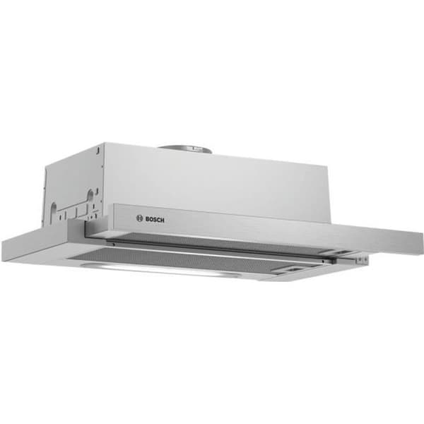 Bosch Serie 4 DFT63AC50 teleskopisk huva Nischbredd: 46 cm djup: 28 cm utsug och återcirkulation (med... Silver