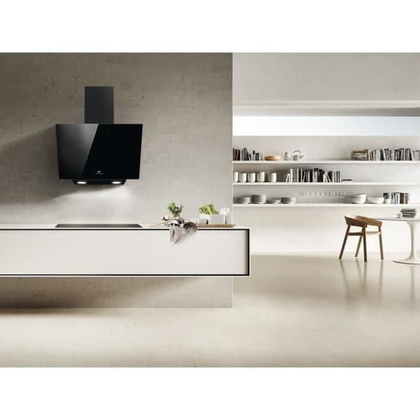 Sort dekorativ emhætte - A - CONTINENTAL EDISON CEHD6065B - L60 cm